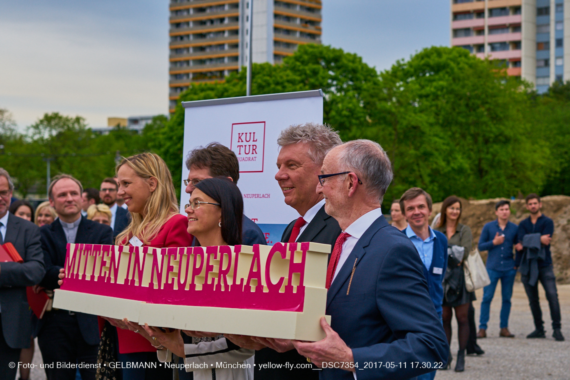 11. Mai 2017 - Grundsteinlegung für die LOGE und dem Kulturquadrat in Neuperlach